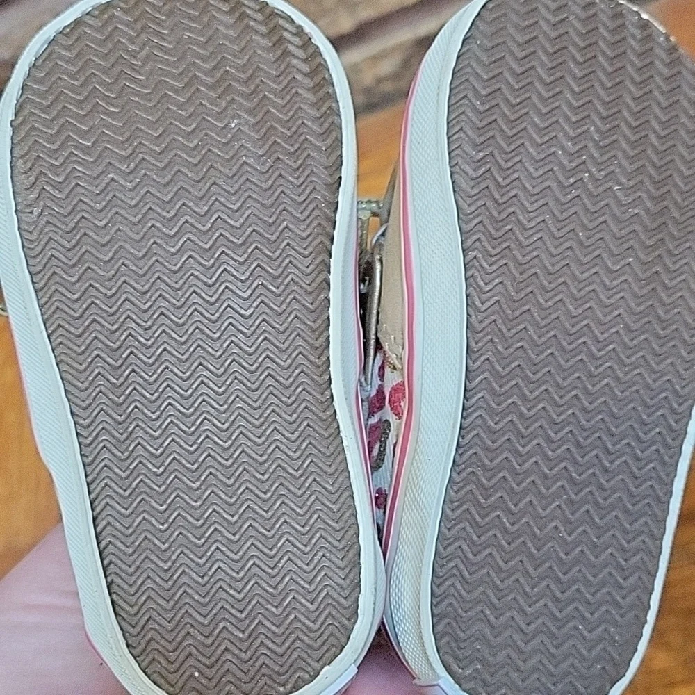 Sperry Top Sider Baby Boat Shoes Pink Leopard Print Size 2